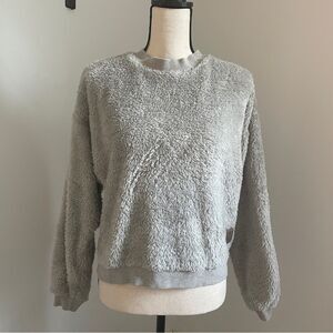 Southern Marsh Oatmeal Crewneck Oversized Crop 90s Sweater Cozy Texture size XS
